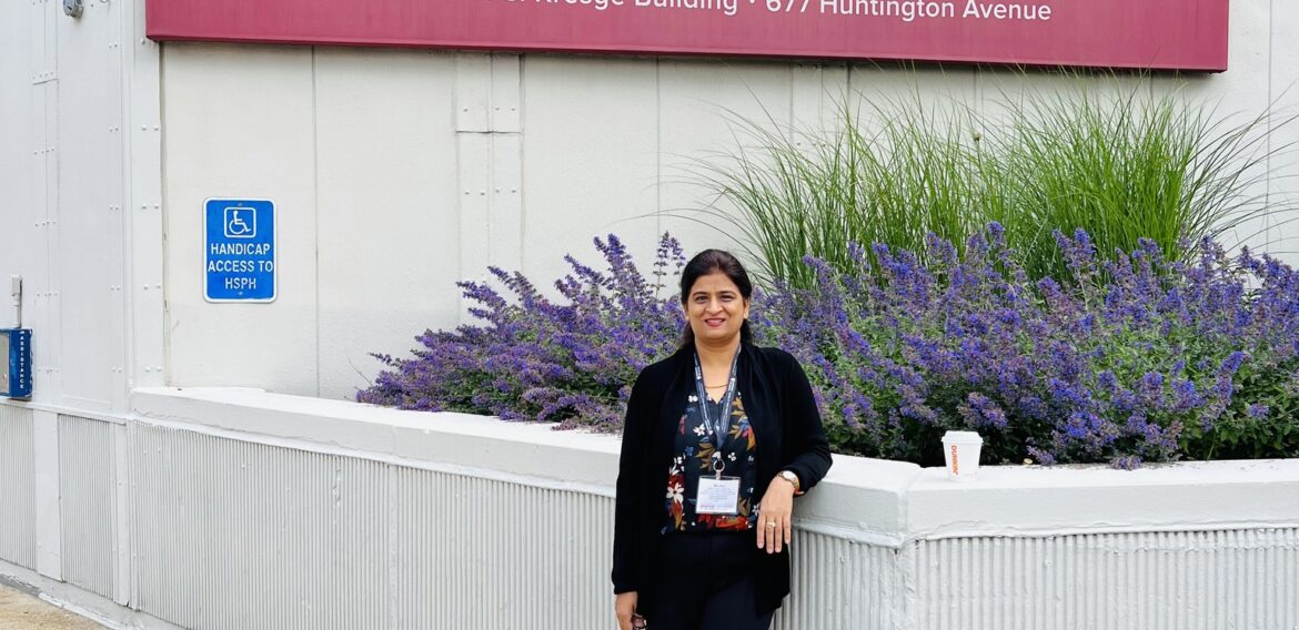 only indian – selected for Executive Health Program at Harvard school of Public Health.